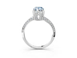 Platinum Fancy Blue Pear Cut Solitaire Split Shank Pave Diamond Engagement Ring with Four-Prong Setting_63