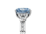 Platinum Fancy Blue Radiant Cut Brilliant Three-Stone Pave Band with Four-Prong Setting_11