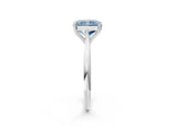 Platinum Fancy Blue Radiant Cut Solitaire Diamond Ring with Six-Prong Setting and Classic Band_27