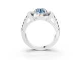 Platinum Fancy Blue Round Cut Cut Halo Split Shank Prong Set Ring_15