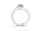 Platinum Fancy Green Marquise  Solitaire Diamond Ring with Split Shank and Four-Prong Setting_15