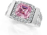 Platinum Fancy Pink Asscher Cut Cut Halo Split Shank Prong Set Ring_31