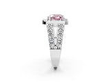 Platinum Fancy Pink Heart Cut Cut Halo Split Shank Prong Set Ring_14