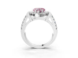 Platinum Fancy Pink Heart Cut Cut Halo Split Shank Prong Set Ring_15