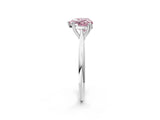 Platinum Fancy Pink Heart Cut Solitaire Diamond Ring with Six-Prong Setting and Classic Band_41