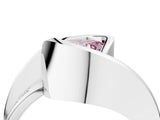 Platinum Fancy Pink Heart Cut Solitaire Tension-Set Diamond Split Shank Ring_34