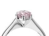 Platinum Fancy Pink Marquise Cut Solitaire Diamond Ring with Six-Prong Setting and Classic Band_41