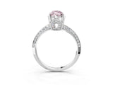 Platinum Fancy Pink Marquise Cut Solitaire Split Shank Pave Diamond Engagement Ring with Four-Prong Setting_87