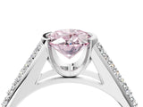 Platinum Fancy Pink Oval Cut Cut Diamond Channel Set Pave Band with Tension Prong Setting_16