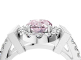 Platinum Fancy Pink Oval Cut Cut Halo Split Shank Prong Set Ring_16