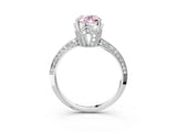 Platinum Fancy Pink Oval Cut Solitaire Split Shank Pave Diamond Engagement Ring with Four-Prong Setting_63