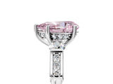 Platinum Fancy Pink Pear Cut Brilliant Three-Stone Pave Band with Four-Prong Setting_17