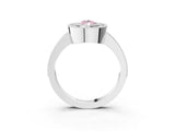 Platinum Fancy Pink Pear Cut-Cut Diamond Halo Engagement Ring with Pave Band and Prong Setting_15