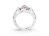 Platinum Fancy Pink Pear Cut Cut Halo Split Shank Prong Set Ring_15