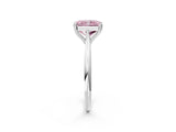 Platinum Fancy Pink Radiant Cut Solitaire Diamond Ring with Six-Prong Setting and Classic Band_26