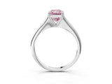 Platinum Fancy Pink Radiant Cut Solitaire Diamond Ring with Six-Prong Setting and Classic Band_27