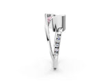 Platinum Fancy Pink Radiant Cut Solitaire Tension-Set Diamond Split Shank Ring_8