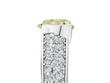Platinum Fancy Yellow Heart Cut Cut Diamond Channel Set Pave Band with Tension Prong Setting_11