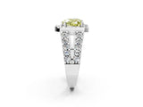 Platinum Fancy Yellow Heart Cut Cut Halo Split Shank Prong Set Ring_14