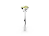 Platinum Fancy Yellow Heart Cut Diamond Solitaire Engagement Ring with Classic Band and Four-Prong Setting_14