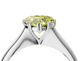 Platinum Fancy Yellow Heart Cut Solitaire Diamond Ring with Six-Prong Setting and Classic Band_31