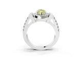 Platinum Fancy Yellow Marquise Cut Cut Halo Split Shank Prong Set Ring_15