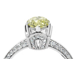 Platinum Fancy Yellow Marquise Cut Solitaire Split Shank Pave Diamond Engagement Ring with Four-Prong Setting_10