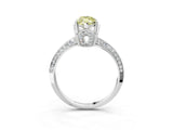 Platinum Fancy Yellow Marquise Cut Solitaire Split Shank Pave Diamond Engagement Ring with Four-Prong Setting_63