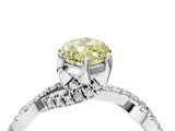 Platinum Fancy Yellow Marquise Cut Solitaire Twist Pave Diamond Engagement Ring with Prong Setting_70