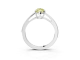 Platinum Fancy Yellow Marquise  Solitaire Diamond Ring with Split Shank and Four-Prong Setting_15