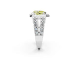 Platinum Fancy Yellow Pear Cut Cut Halo Split Shank Prong Set Ring_14