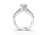 Platinum Heart Brilliant Solitaire with Side Stones on a Pave Band and Four-Prong Setting_25