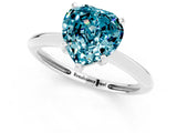 Platinum Heart Cut Blue Topaz Solitaire Engagement Ring with Classic Band and Four-Prong Setting_13