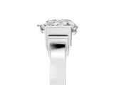 Platinum Heart Cut Brilliant Solitaire Diamond Ring with Channel Set Band and Bar Prong Setting_53