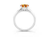 Platinum Heart Cut Citrine Solitaire Engagement Ring with Classic Band and Four-Prong Setting_21