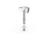 Platinum Heart Cut-Cut Diamond Halo Engagement Ring with Pave Band and Prong Setting_15