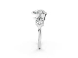 Platinum Heart Cut Cut Halo Diamond Infinity Band with Four-Prong Setting_15