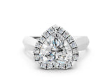 Platinum Heart Cut Halo Solitaire Engagement Ring with Square Band and Four-Prong Setting_24