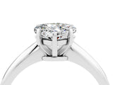 Platinum Heart Cut Moissanite Solitaire Engagement Ring with Classic Band and Four-Prong Setting_28