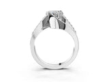 Platinum Heart Solitaire Bypass Diamond Engagement Ring with Channel-Set Band and Four-Prong Setting_42