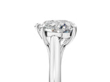 Platinum Heart Solitaire Engagement Ring with Six-Prong Setting and Classic Band 5