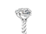 Platinum Heart Solitaire Twist Band Ring with Four-Prong Setting_17