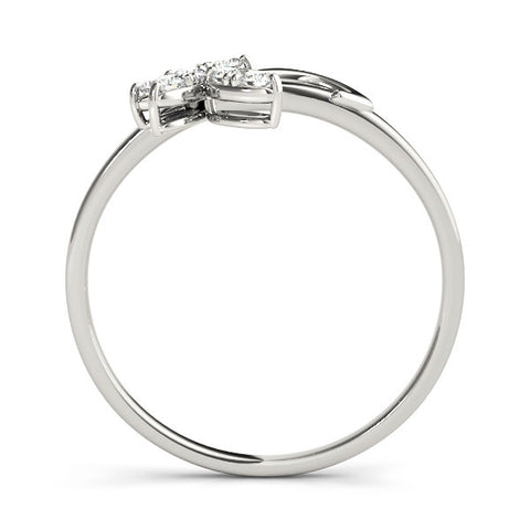 Platinum Marquise Cluster Bypass Ring with Prong Setting 1