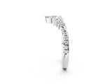Platinum Marquise Cluster Diamond Pavé Band with Prong Setting_17