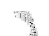 Platinum Marquise Cluster Diamond Pavé Band with Prong Setting_20