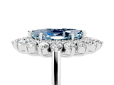 Platinum Marquise Cut Aquamarine Floral Double Halo Engagement Ring with Prong Setting_180
