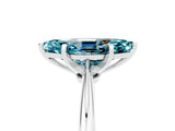 Platinum Marquise Cut Blue Topaz Solitaire Engagement Ring with Classic Band and Four-Prong Setting_17