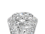 Platinum Marquise Cut Brilliant Halo Pave Diamond Milgrain Ring_18