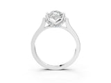 Platinum Marquise Cut Brilliant Solitaire Diamond Ring with Channel Set Band and Bar Prong Setting_63