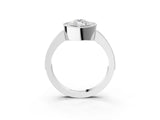 Platinum Marquise Cut-Cut Diamond Halo Engagement Ring with Pave Band and Prong Setting_16